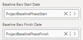 Stratada-Gantt-timeline-project-phases-baseline-bars-start-and-finish-fields