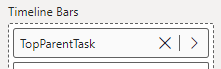 Stratada Timeline - Project Phases - Timeline Bars field